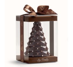 La Perla Cioccolato di Torino - Albero di Natale di Cioccolato Fondente 250 gr.