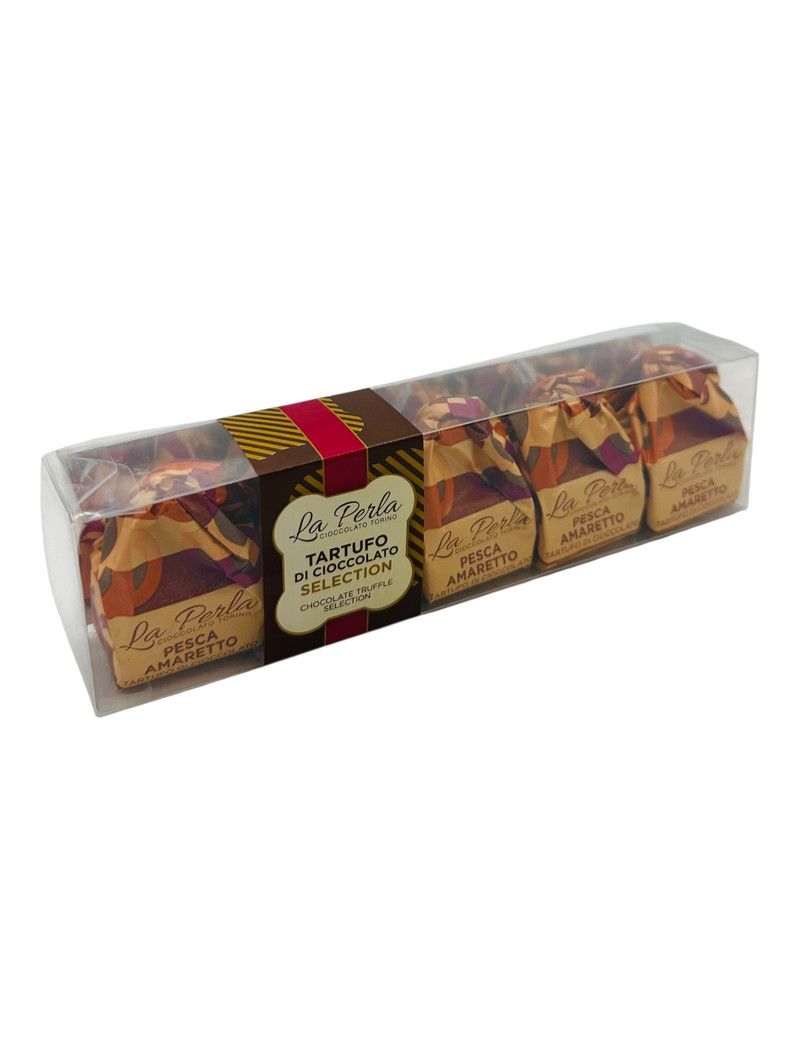 La Perla Cioccolato di Torino - Tartufi di cioccolato Selection I Cinque Pistacchio e Lampone 70 gr.