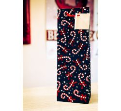 Borsa Portabottiglia Natale “Merry Christmas” per una bottiglia