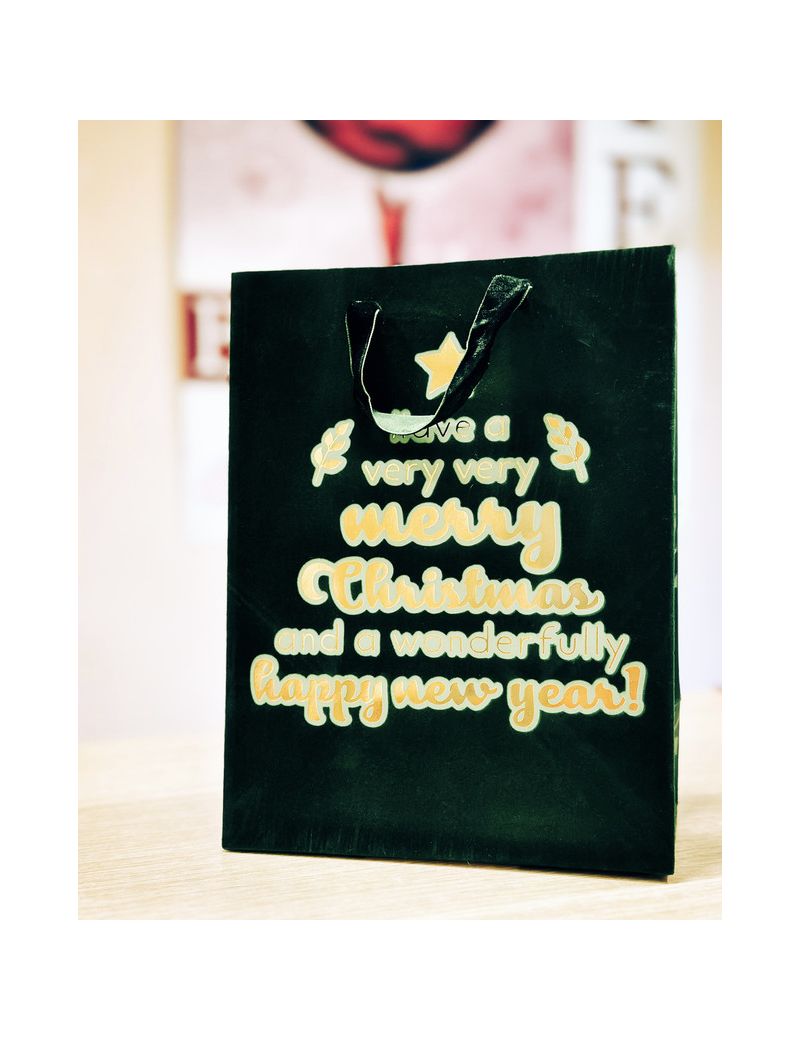 Borsa Regalo Natalizia Piccola “Merry Christmas” Borsa Regalo Natalizia Piccola “Merry Christmas”