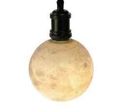 Werner Voss - Lampadina LED Light Luna Bulb Moon white E27 - 4.5W - 220V  14.5x14.5x17.5 cm