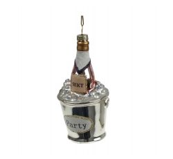 Werner Voss - Decorazione Natalizia per Albero di Natale Glass Hanger Champagne (1 pz.)