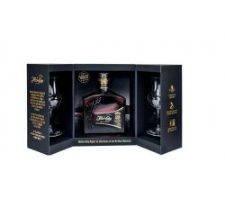 Flor de Cana - Rum Ron Centanario 25 y Slow Aged Volcano Special Pack con Biccheri 0,70 lt. + Box